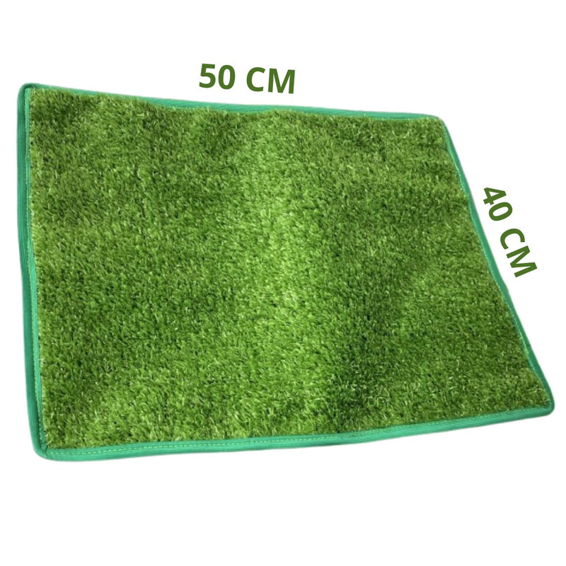 Tapete Higiênico com Grama Sintética Lavável para Pet - 50x40cm
