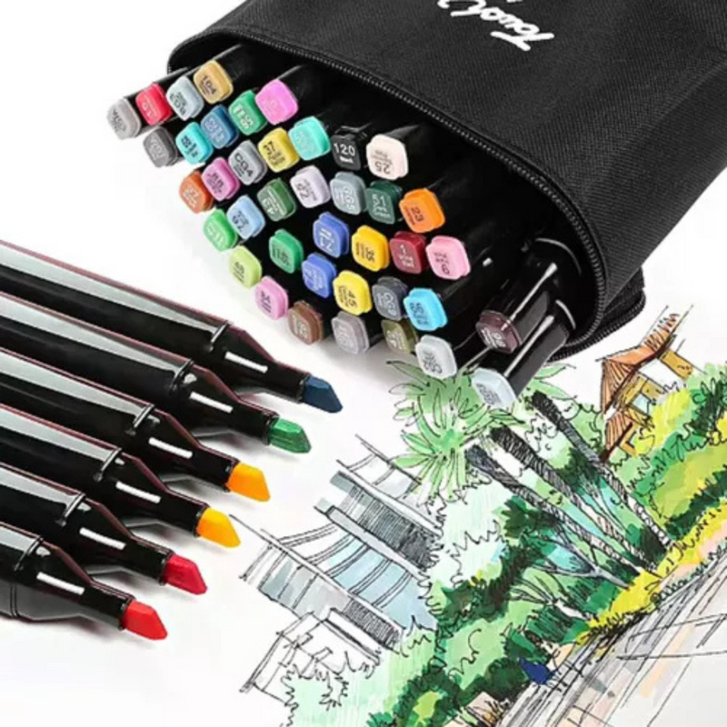Kit de Colorir Bobbie Good – Capa Dura Desenho Canetinhas Ponta Dupla