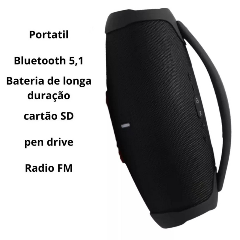Caixa De Som Boombox 3 Bluetooth - Preta