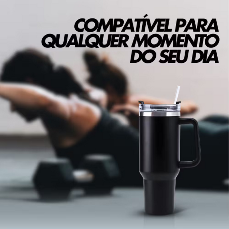 Copo Quencher 1,200ML(PERSONALIZADO)-Preto