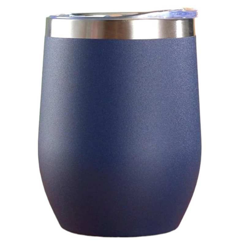 Copo Cuia Térmico Inox com Tampa Antivazamento 360ML-(NORMAL) -Azul Marinho