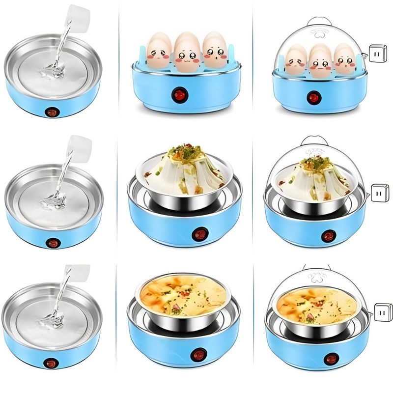 Cozedor de Ovos Elétrico Multifuncional - Egg Cooker 110V