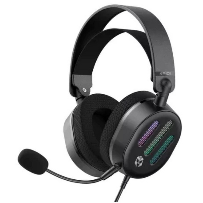 Fone Headset Gamer Rgb Usb 7.1 KD-G32 Kaidi -Preto