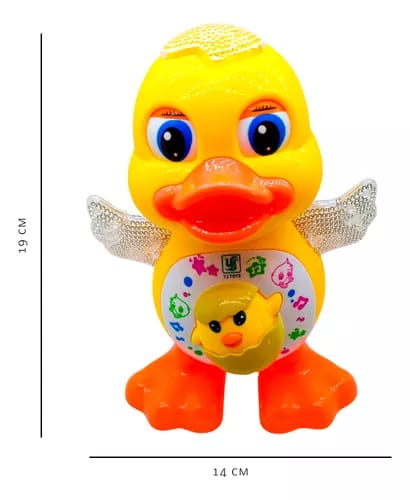 Pato Dançarino Brinquedo Musical Infantil com Luzes e Som Divertido Anda e Mexe