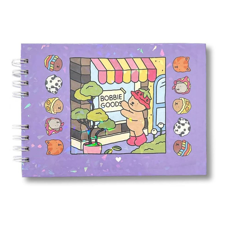 Livro Colorir Infantil URSO BOB (Roxo) - 50 Folhas Capa Dura