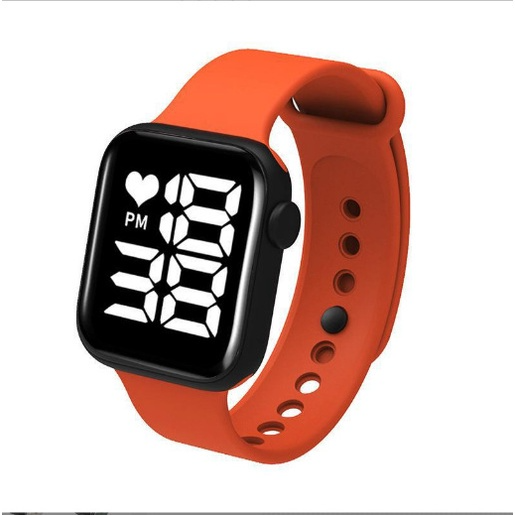 Relógio Digital Masculino Feminino Resiste Água Skmei 1876 - Laranja