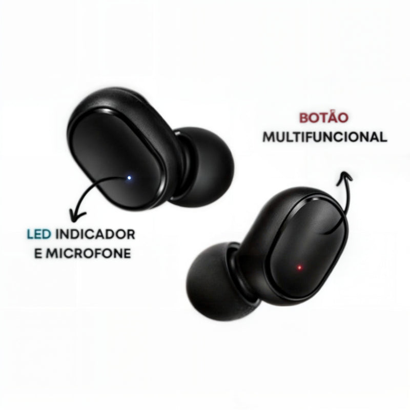 Fone de Ouvido Bluetooth 5.0 Redmi Airdots 2  - Preto