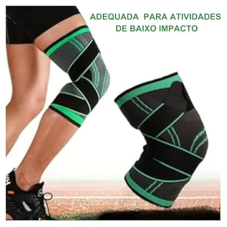 Kit 2 Joelheiras de Compressão Ortopédica Alivia Dor Firme - Knee Support MWKS 6906