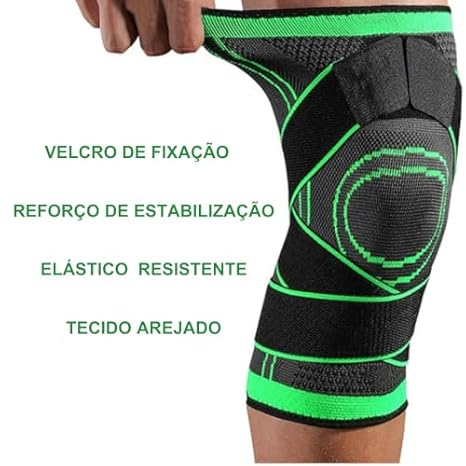 Kit 2 Joelheiras de Compressão Ortopédica Alivia Dor Firme - Knee Support MWKS 6906