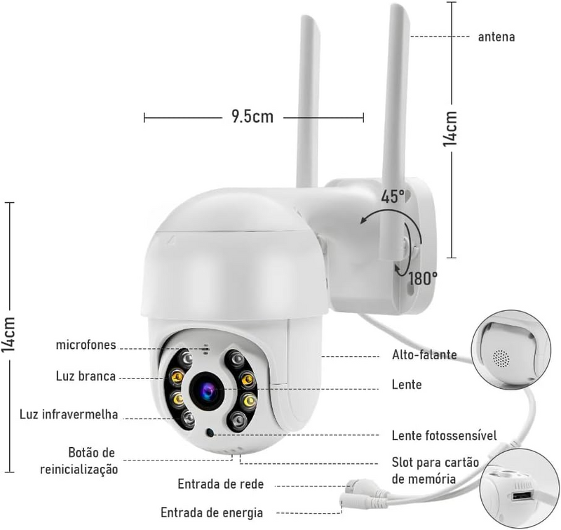 Camera Ip Inteligente BM-IP170 YOUSEE