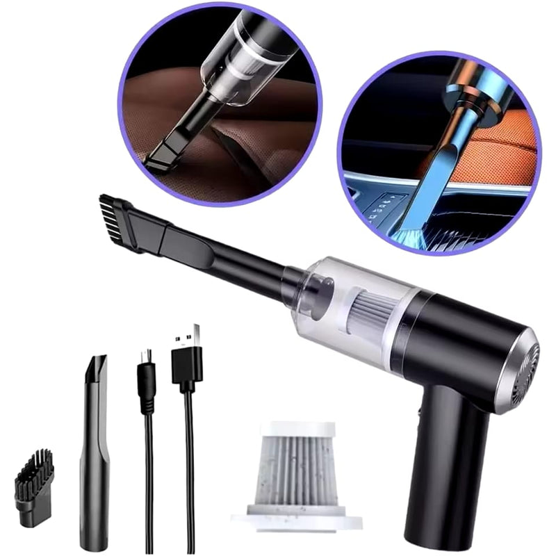 Aspirador de Pó Portátil PowerVac Go sem Fio 4 em 1
