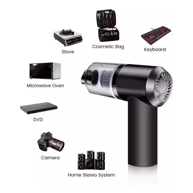 Aspirador de Pó Portátil PowerVac Go sem Fio 4 em 1