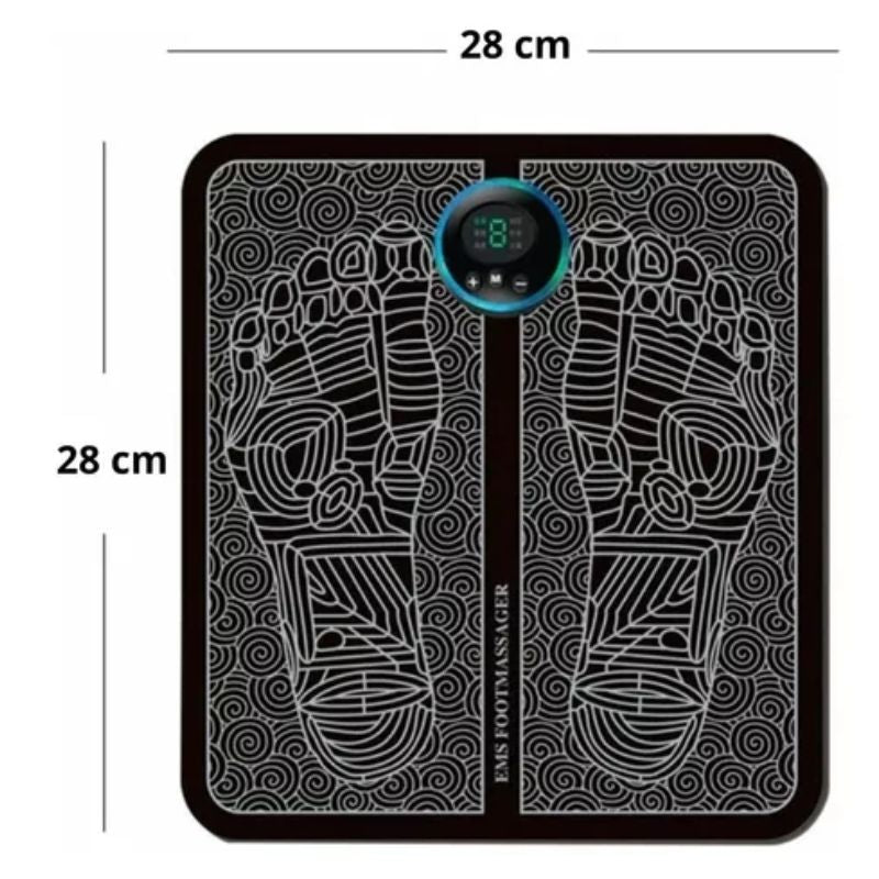 Kit Tapete e Mini Massageador Elétrico - Dor nos Pés e Musculares