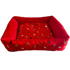 Cama Pet Cachorro Gato Quadrada Estampada - Cores Variadas