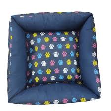 Cama Pet Cachorro Gato Quadrada Estampada - Cores Variadas